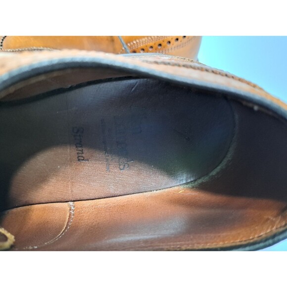 Allen Edmonds Strand Leather Cap Toe Oxford Walnut Brown Mens Size 9.5 - Picture 10 of 11